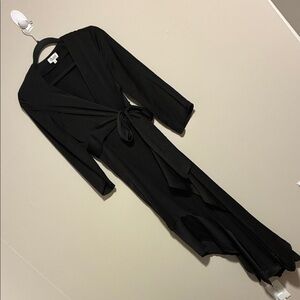 Glam Black Asymmetrical Dress